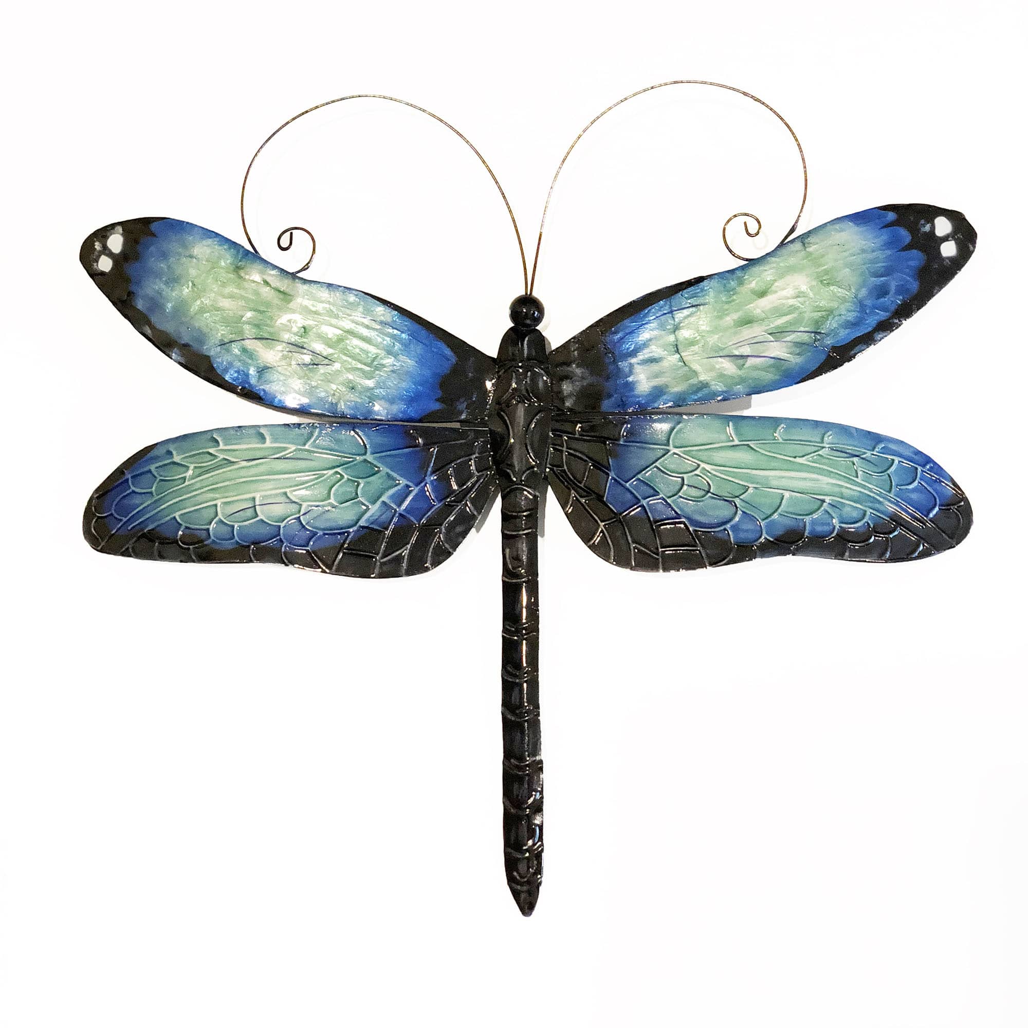 Dragonfly Wall Decor Blue And Black <br>(Item # m4028) - Image 4