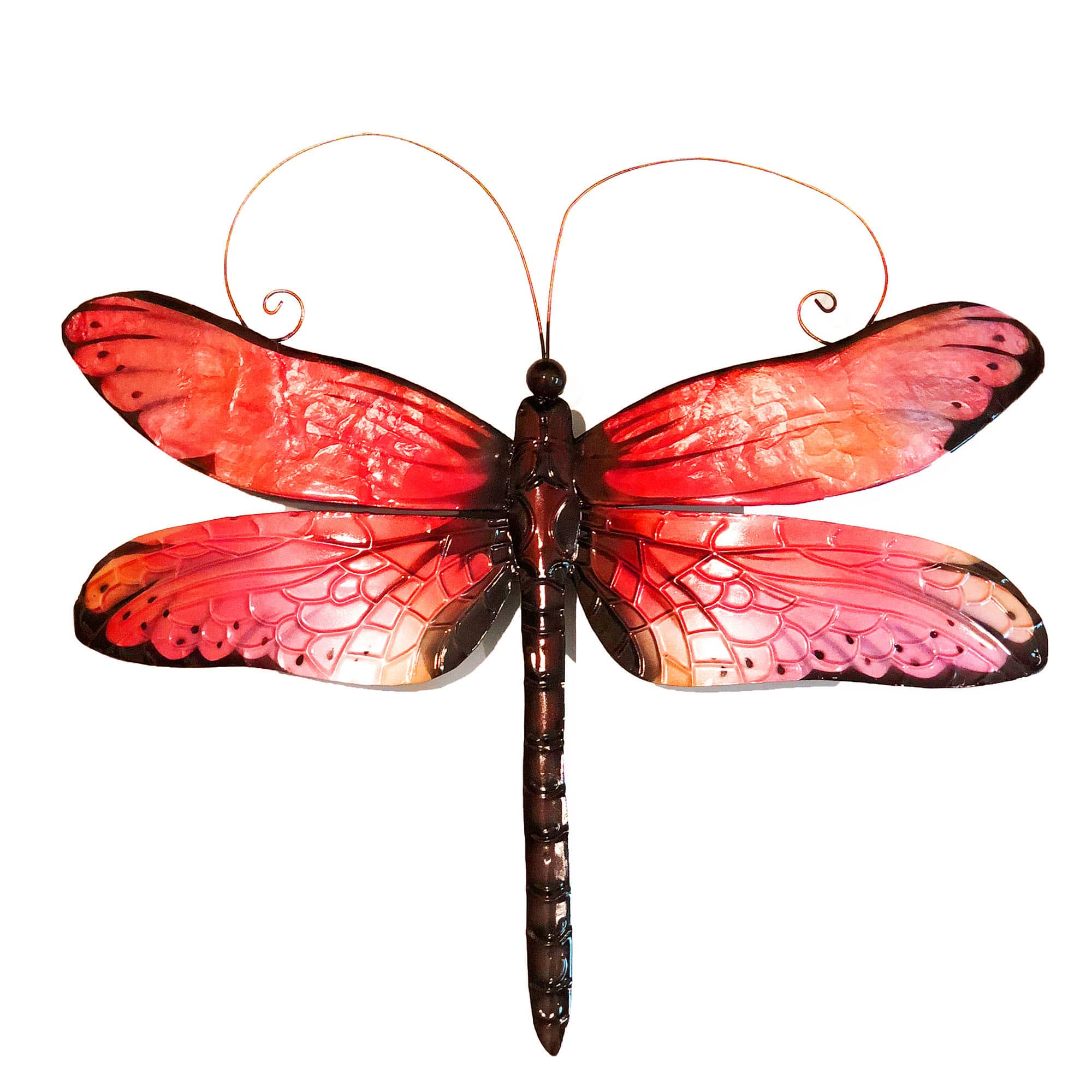 Dragonfly Wall Decor Red And Black <br>(Item # m4029) - Image 4