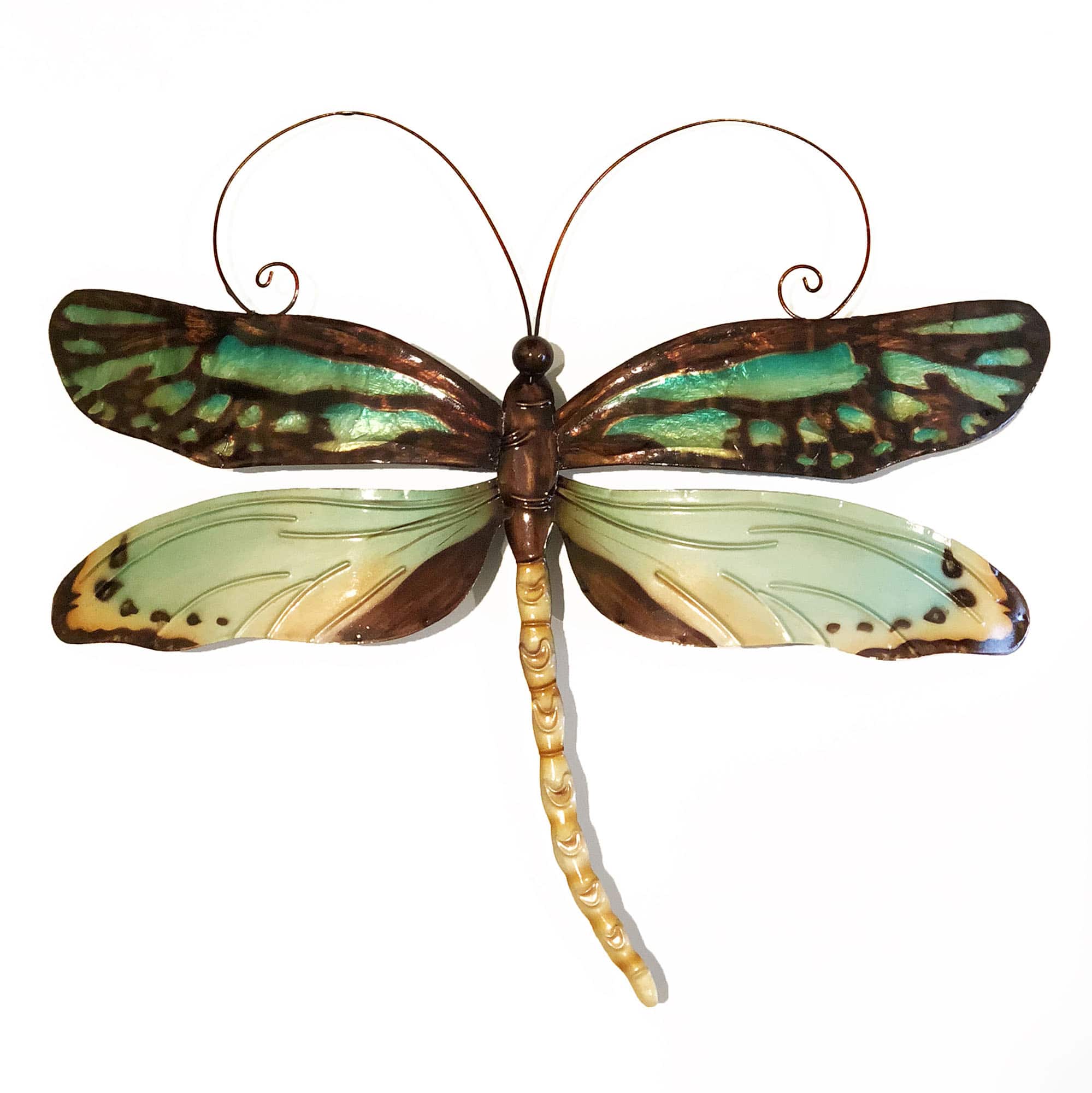 Dragonfly Wall Decor Aqua And Gold <br>(Item # m4034) - Image 4