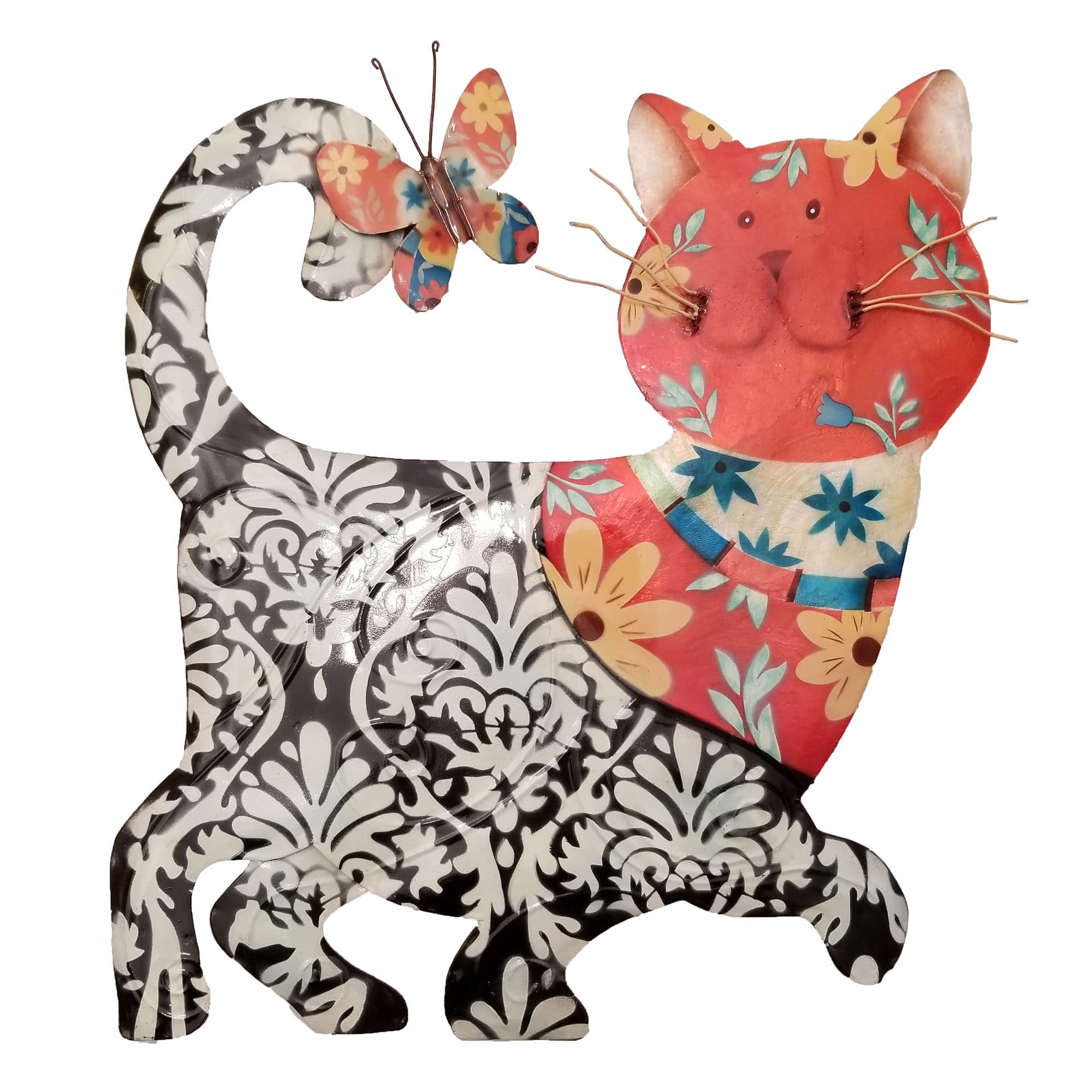 Cat Wall Decor Black And Red <br>(Item # m7013) - Image 4