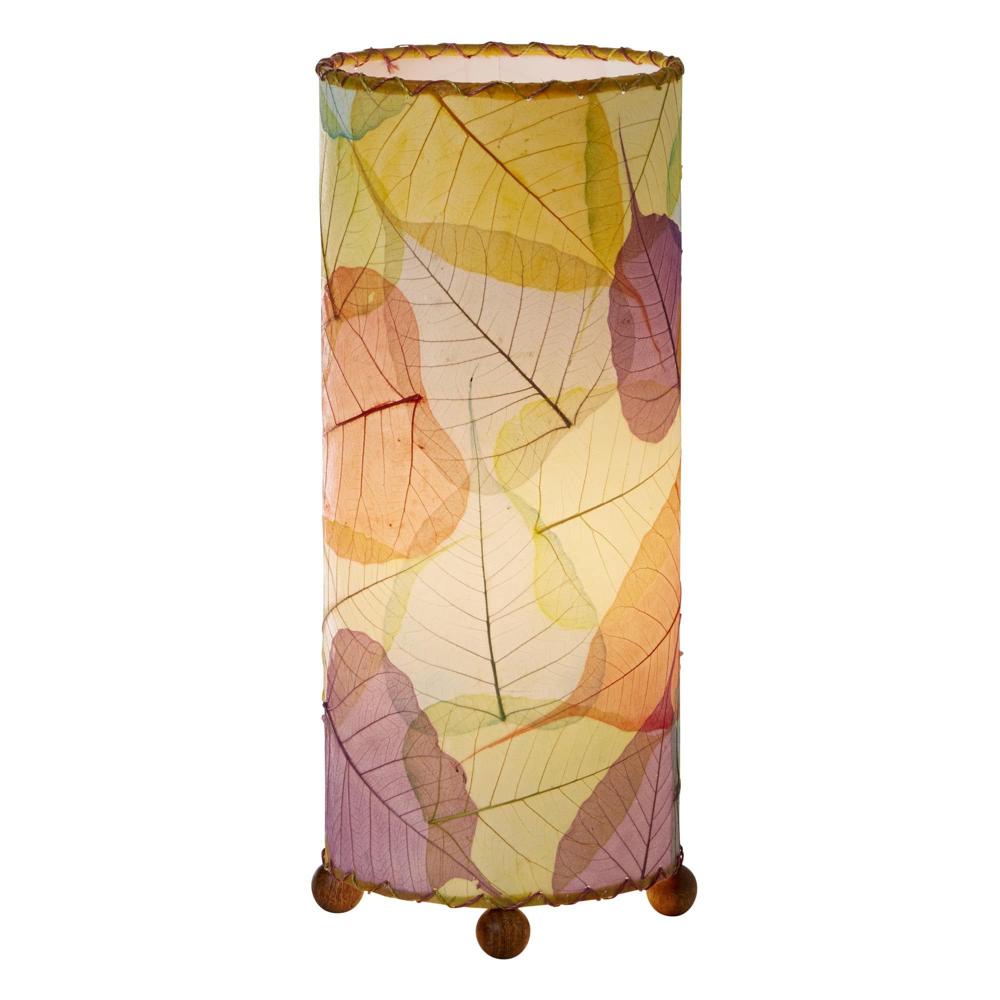 Crafted by the artisans of Eangee Home Design, the Banyan Table Lamp in multi color against a clean backdrop, featuring wrought iron frame, eco friendly.