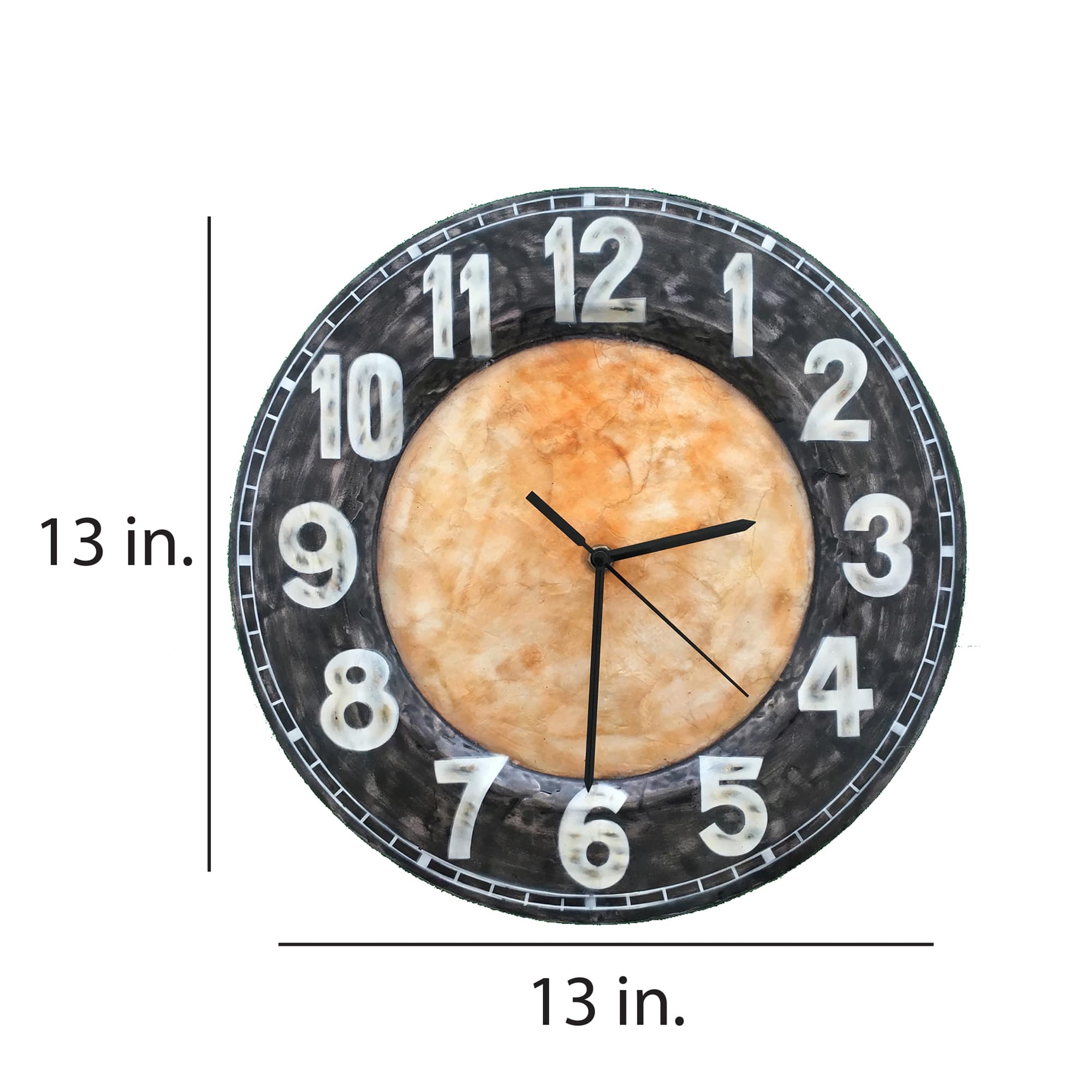 Clock Wall Decor With Black Rim <br>(Item # m1501) - Image 3
