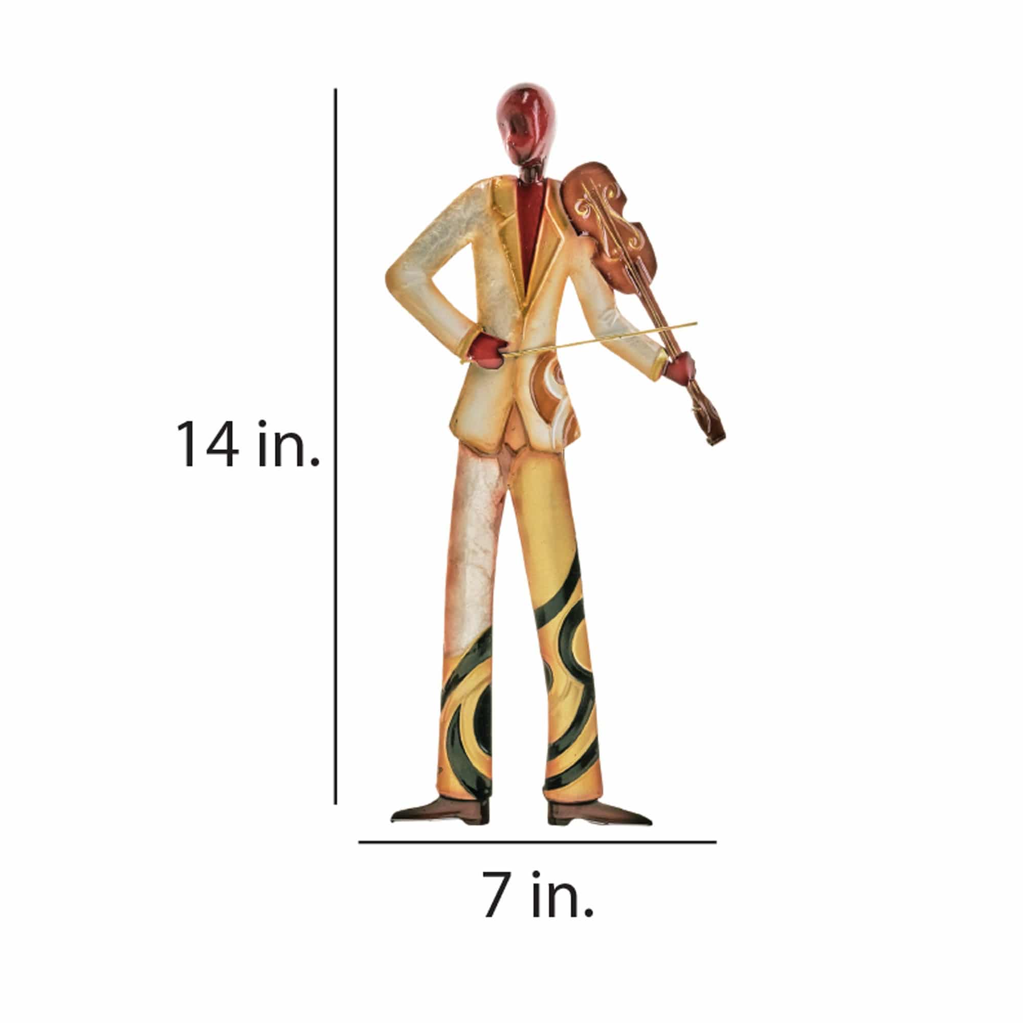 Musician Wall Decor Violin Player <br>(Item # m3002) - Image 3