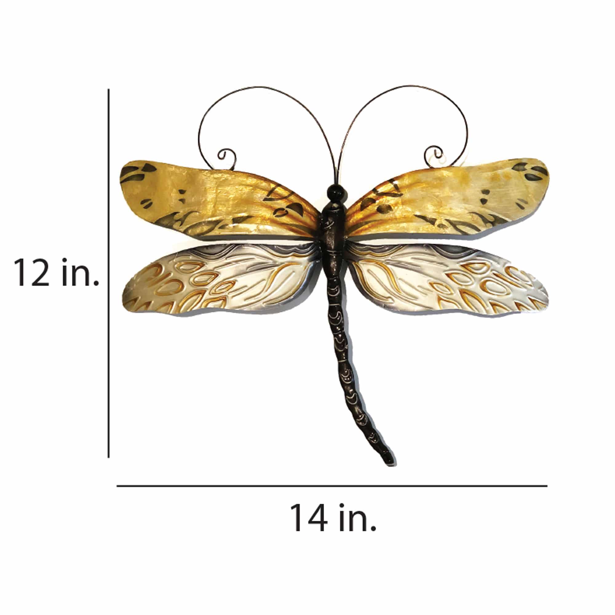 Dragonfly Wall Decor Honey <br>(Item # m4022) - Image 3