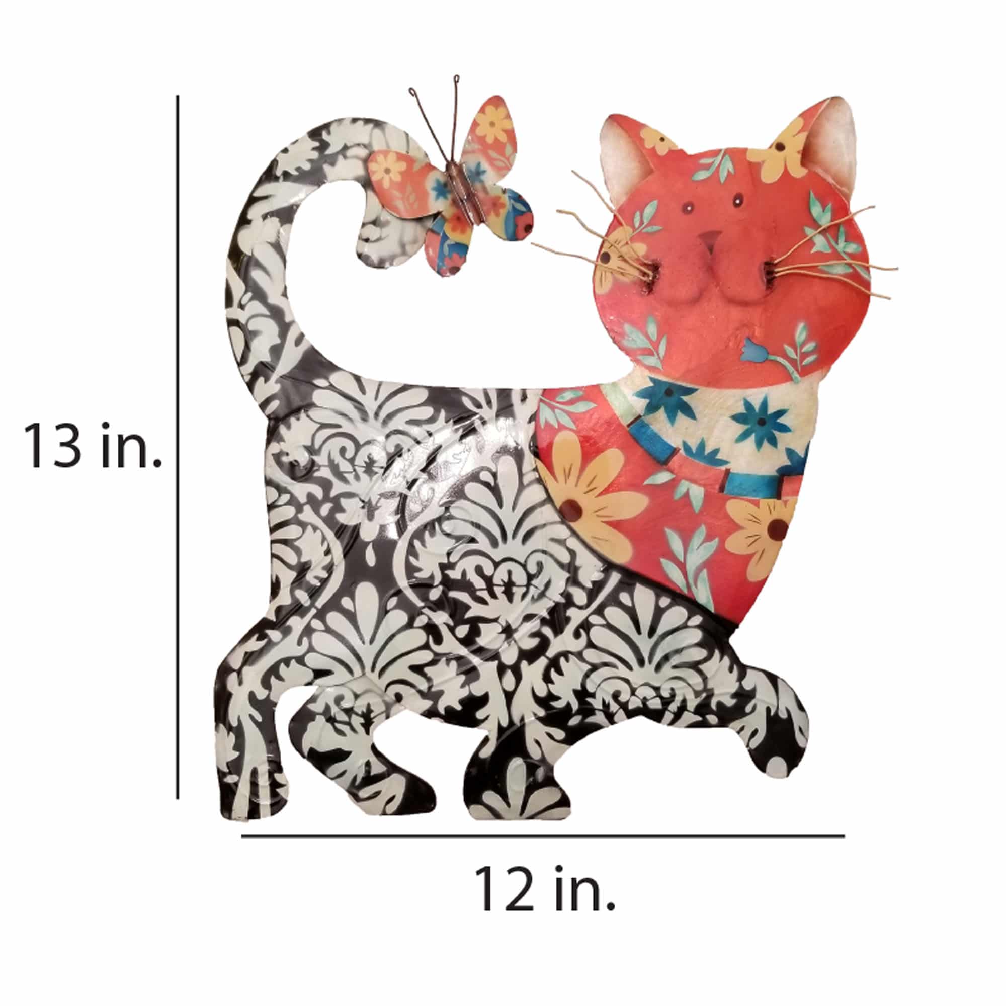 Cat Wall Decor Black And Red <br>(Item # m7013) - Image 3