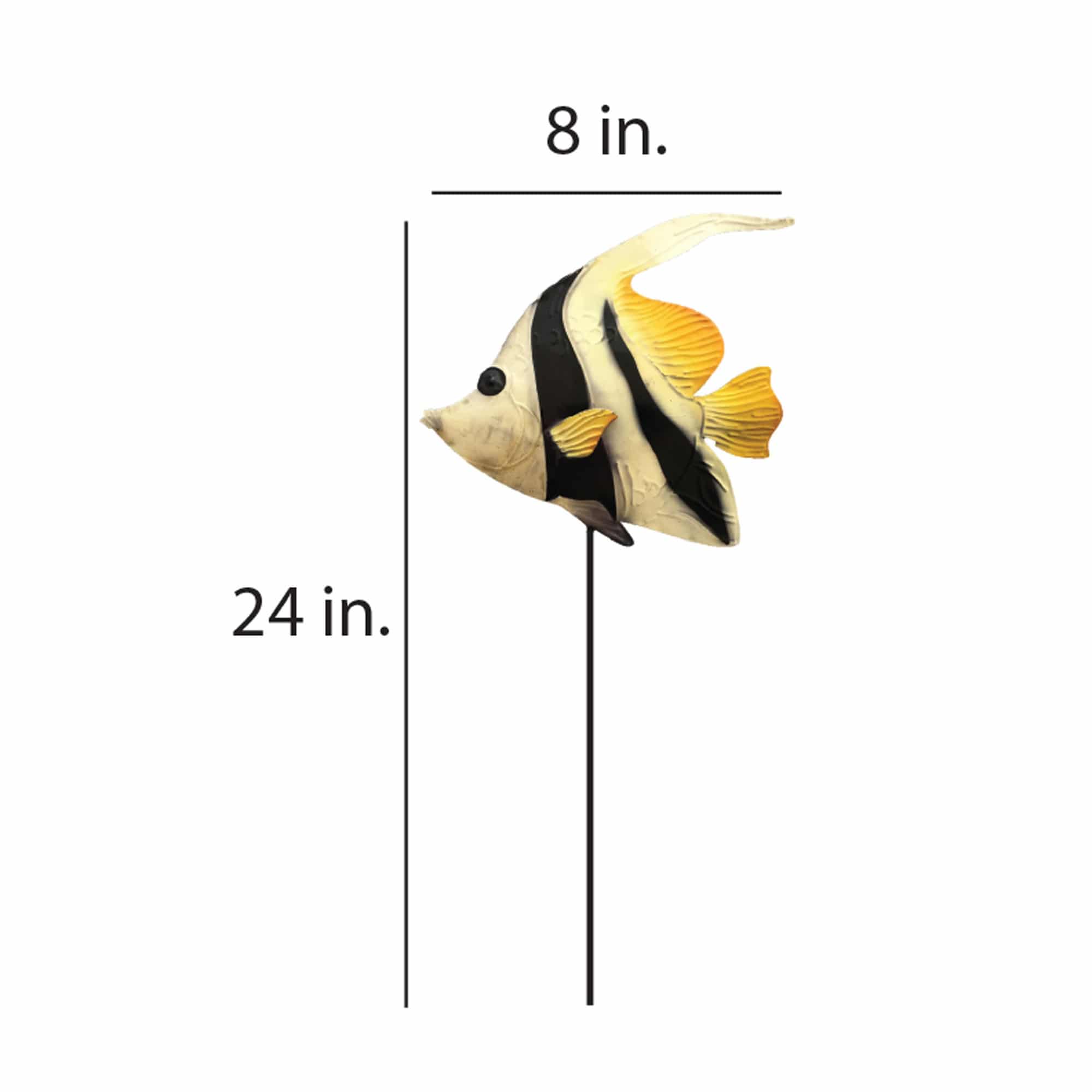 Garden Stake Angel Fish <br>(Item # m9009) - Image 3