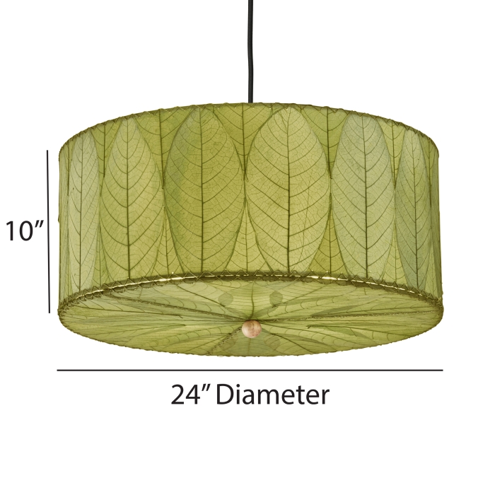 Drum Pendant 24 Inch Green <br>(Item # 497 ag) - Image 2
