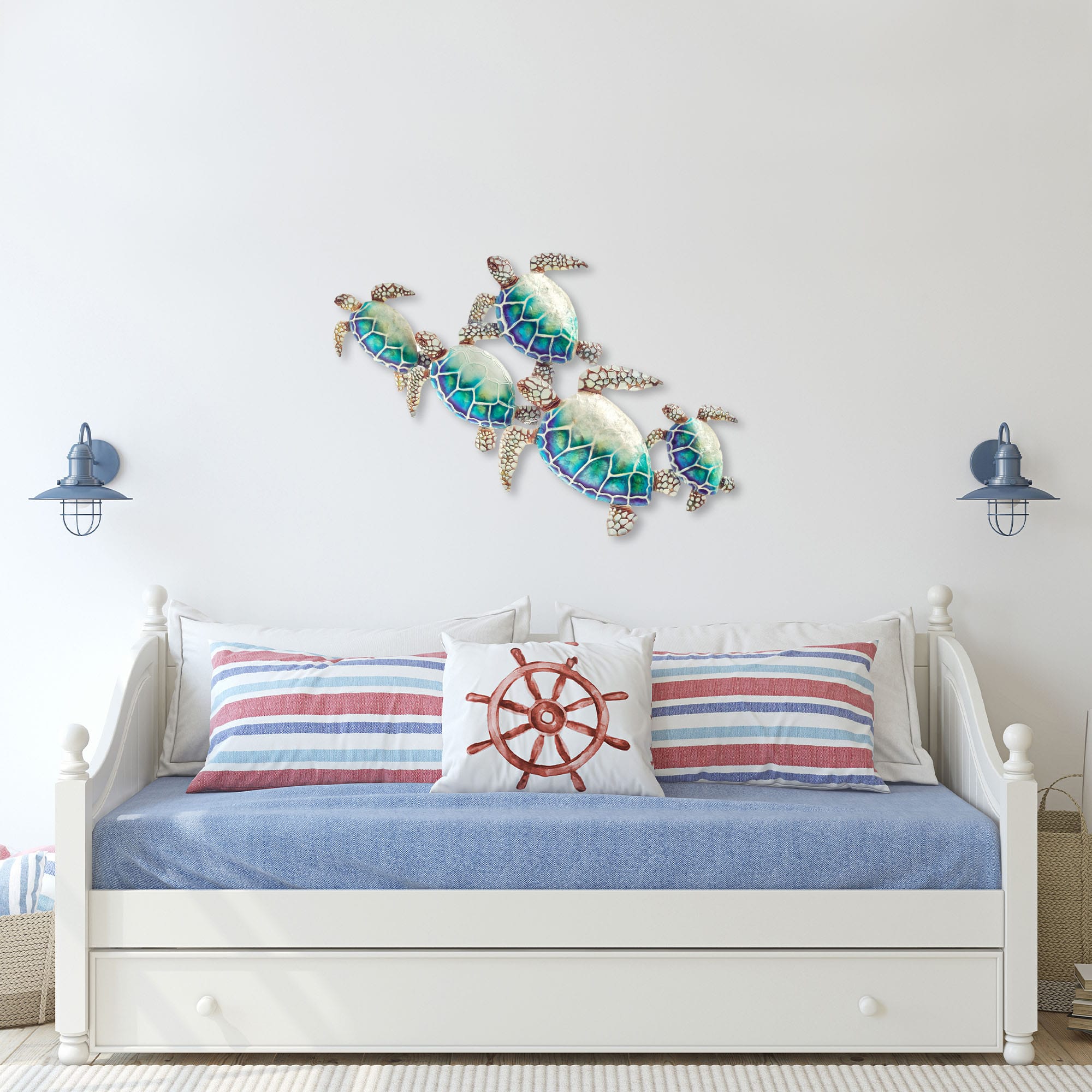 Sea Turtle Wall Decor Group Of Five <br>(Item # m8004) - Image 4