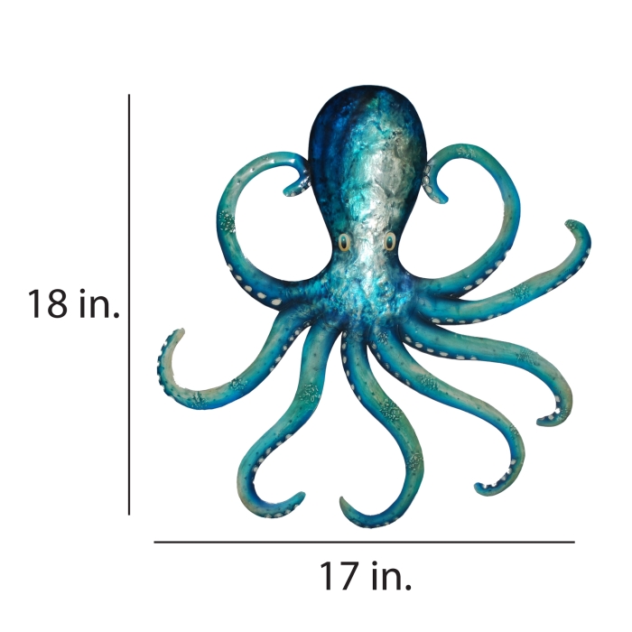 Octopus Wall Decor Blue <br>(Item # m8150 b) - Image 2
