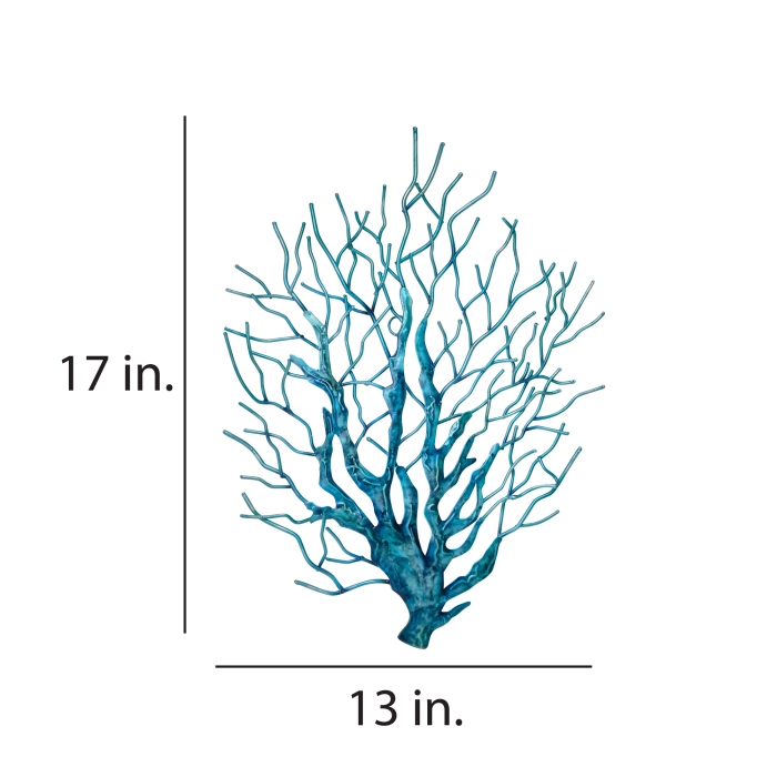 Coral Wall Decor Sea Blue <br>(Item # m8303 sb) - Image 2