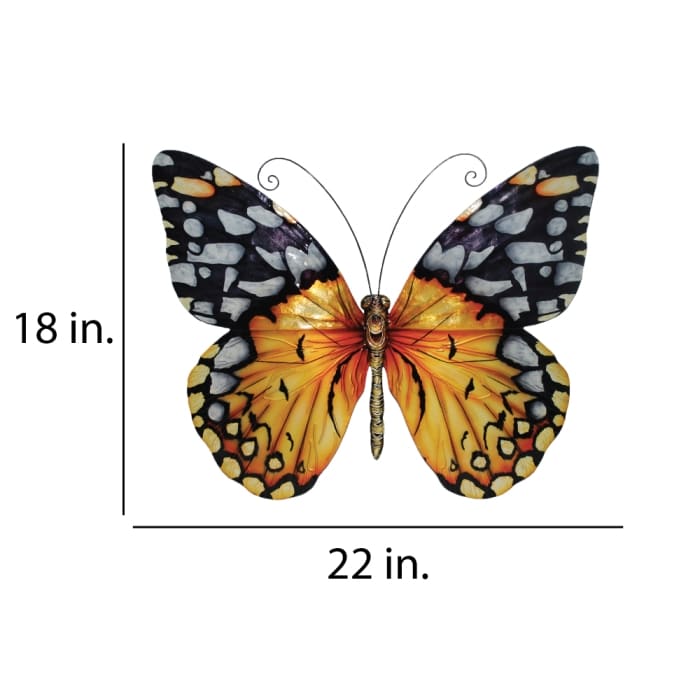 Butterfly Wall Decor Large Monarch Orange <br>(Item # m2063 l o) - Image 3