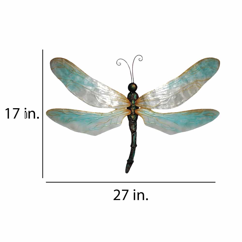 Dragonfly Wall Decor Large Pearl <br>(Item # m4005 l n) - Image 3