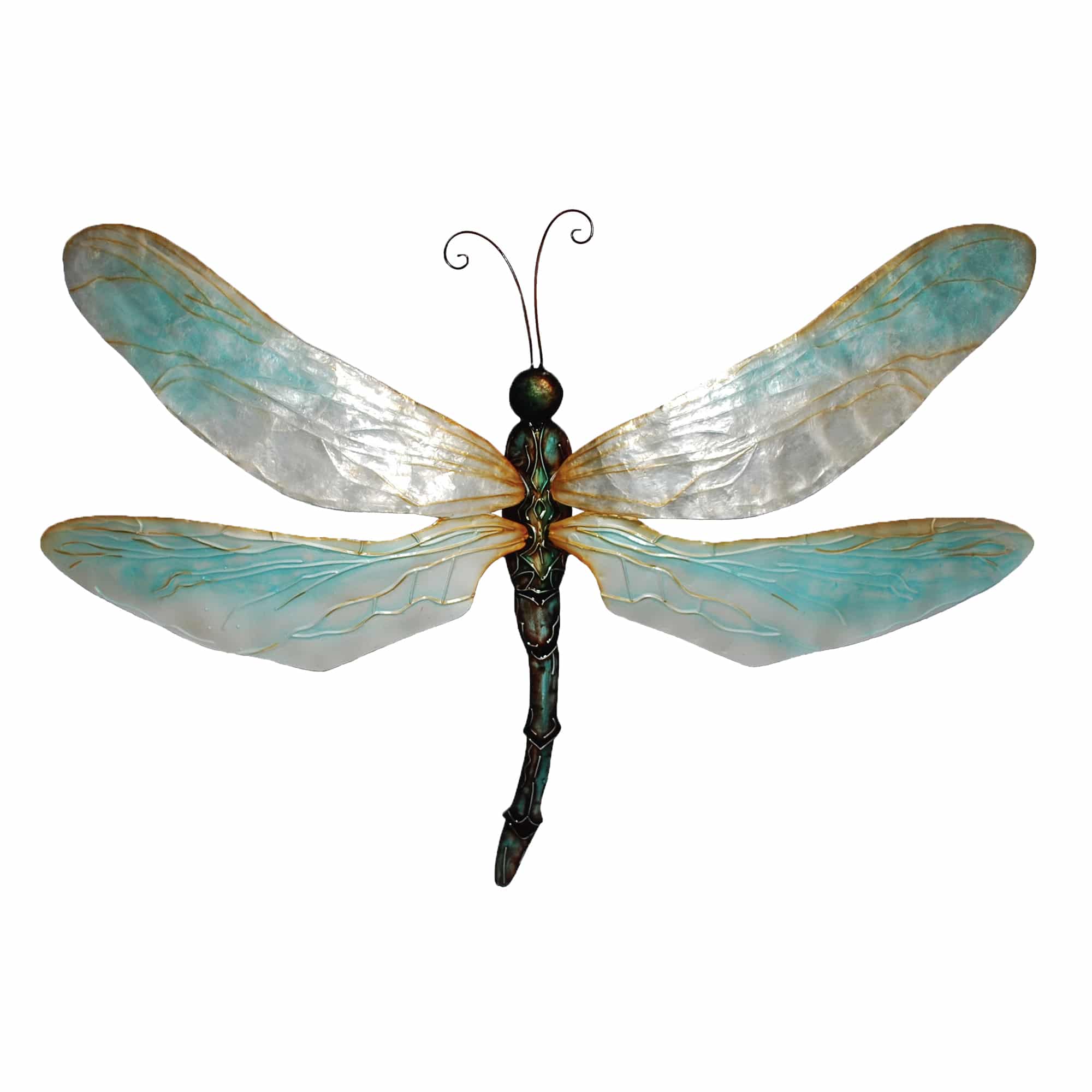 Dragonfly Wall Decor Large Pearl <br>(Item # m4005 l n) - Image 4