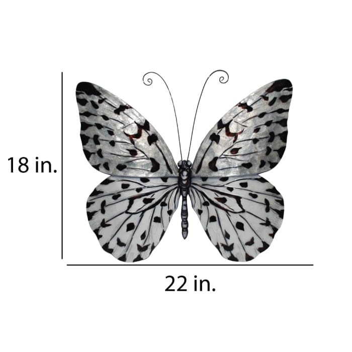 Butterfly Wall Decor Black And White Large <br>(Item # m2049 l n) - Image 3