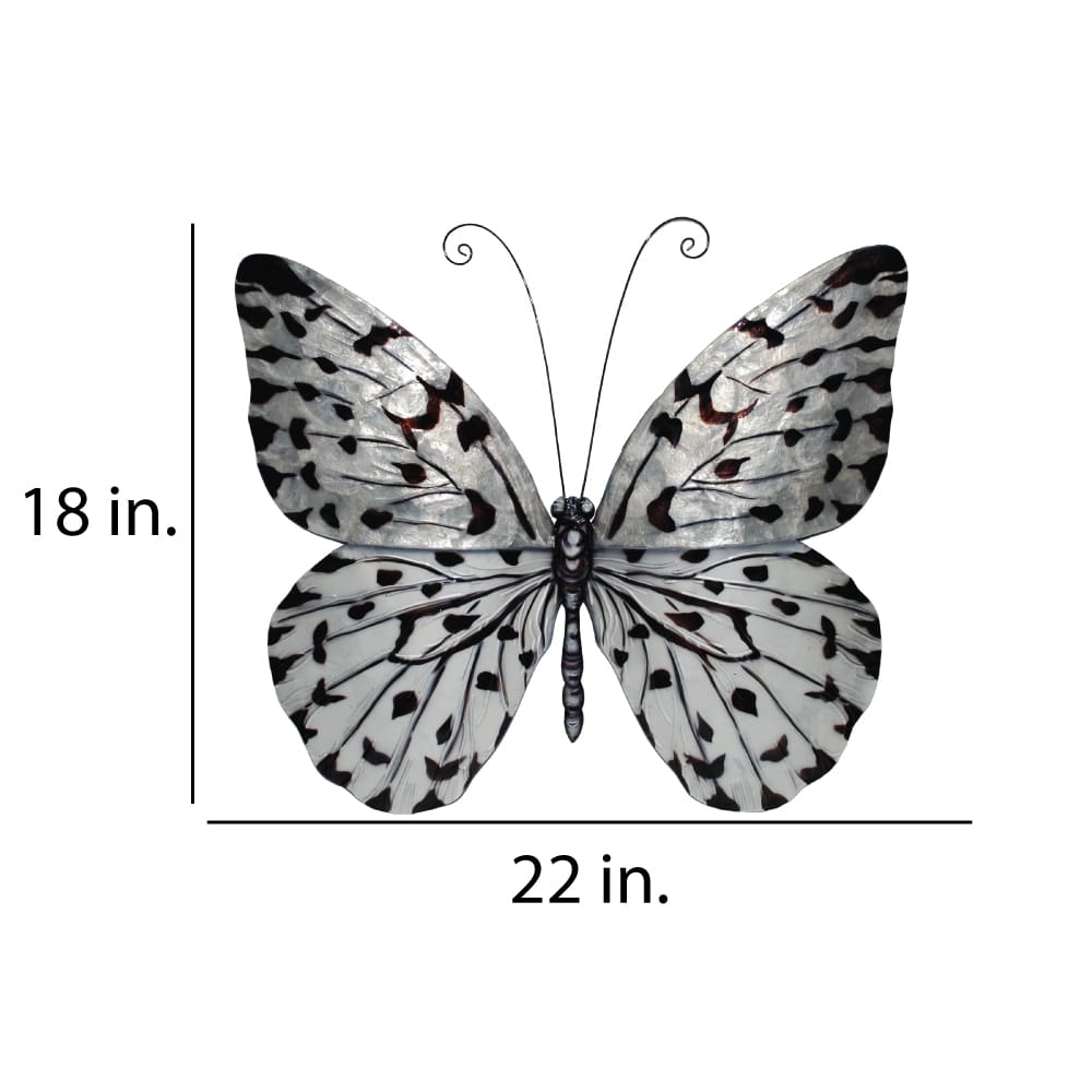 Butterfly Wall Decor Black And White Large <br>(Item # m2049 l n) - Image 3
