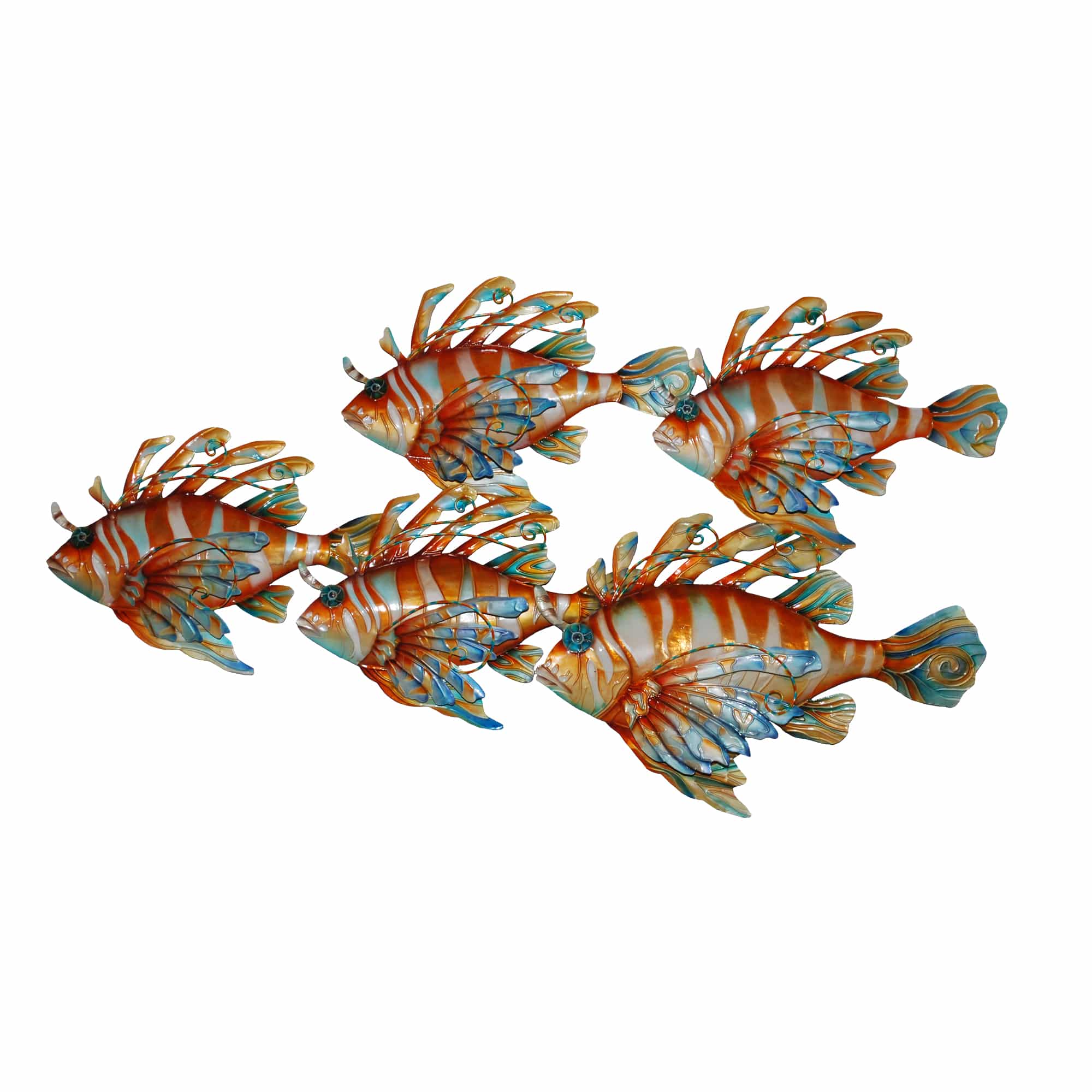 Fish Wall Decor Lion Fish Group of 5 <br>(Item # m8405 xl r) - Image 3