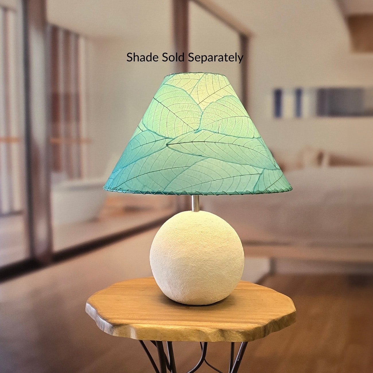 Chronicle Sphere Lamp Base White <br>(Item # 901 t wh) - Image 3