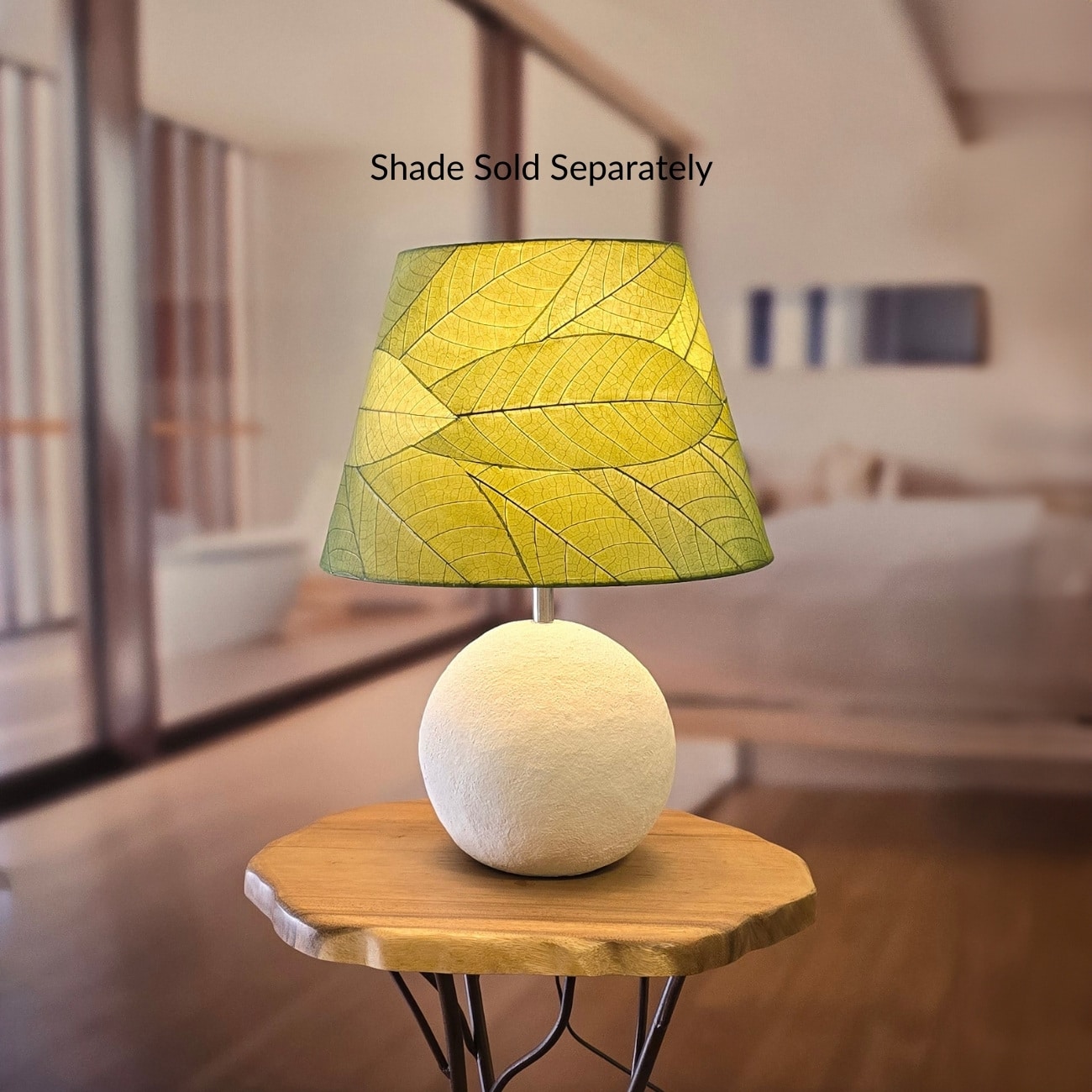 Chronicle Sphere Lamp Base White <br>(Item # 901 t wh) - Image 4