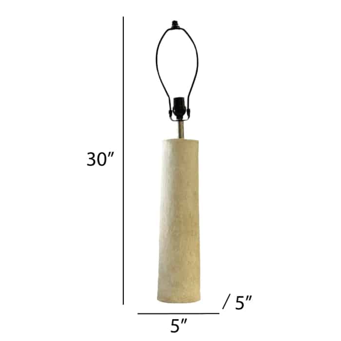 Chronicle Pillar Lamp Base White <br>(Item # 900 t wh) - Image 2