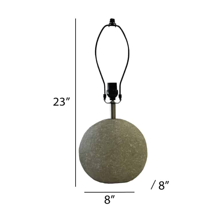 Chronicle Sphere Lamp Base Gray <br>(Item # 901 t gr) - Image 2