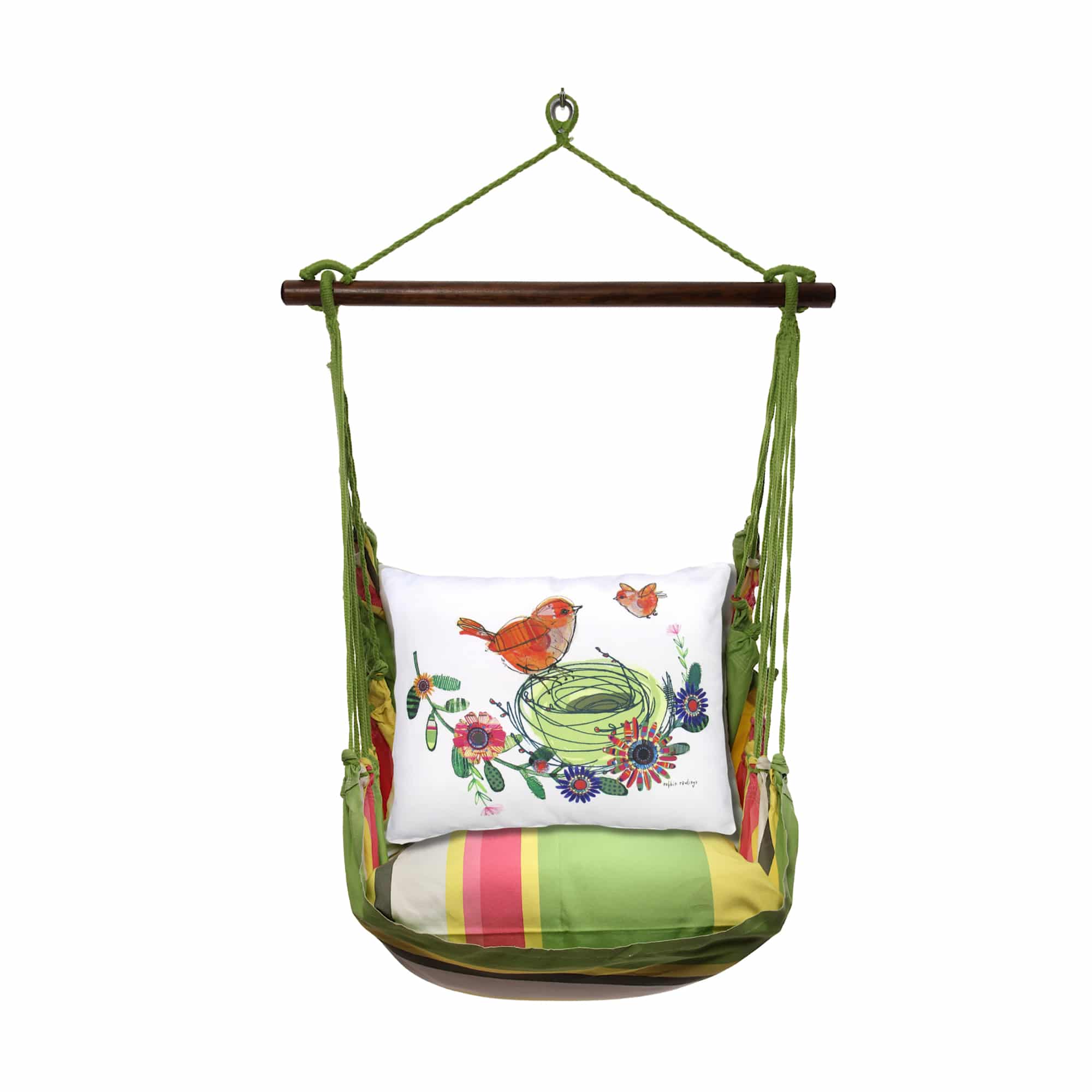 Swing Sets – 65 Swing Set 4 piece - Fresh Lime Stripe