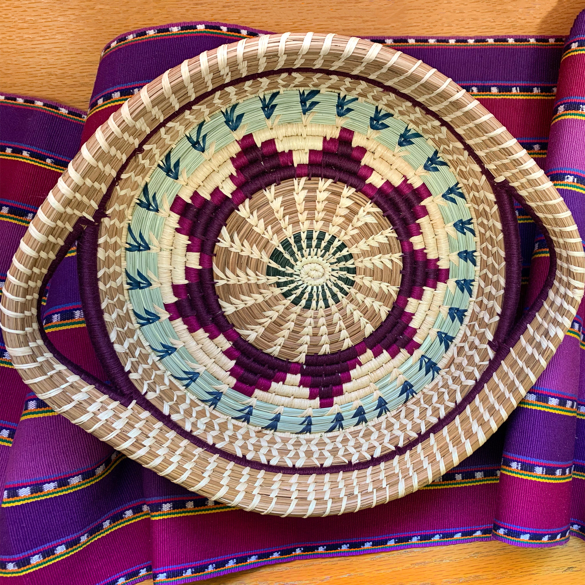 Chumil Basket - Purple <br>(Item # pn-chup) - Image 3