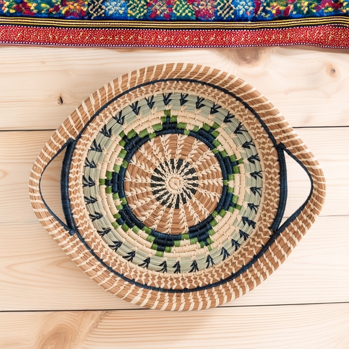Chumil Basket - Green <br>(Item # pn-chug) - Image 3