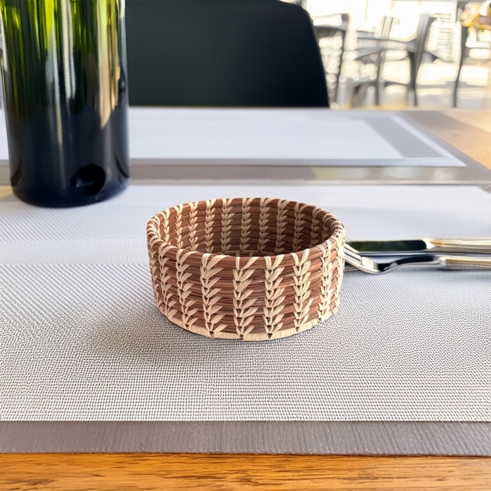 Yoseline Basket Wine Coaster <br>(Item # pn-w)