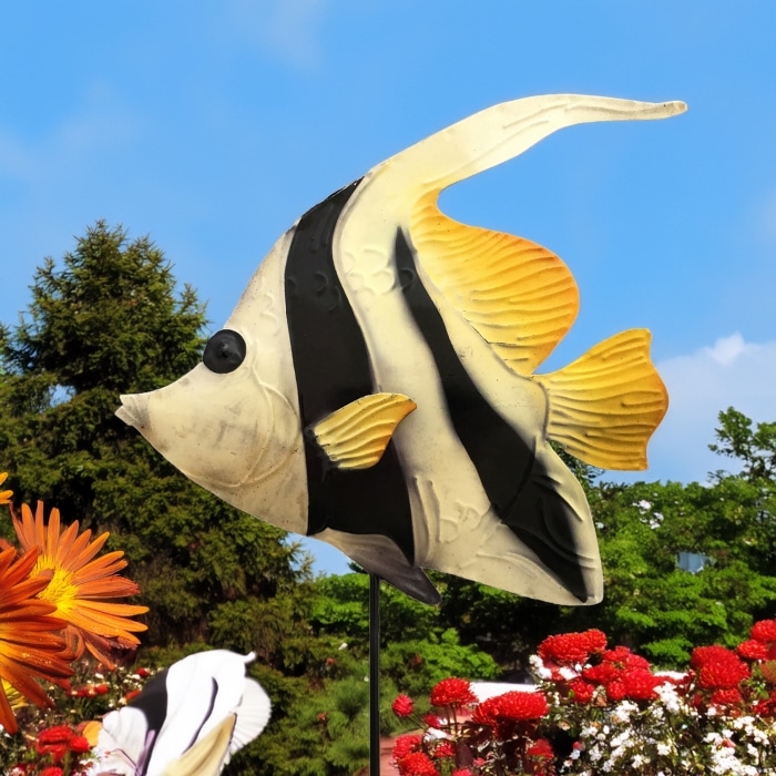 Garden Stake Angel Fish <br>(Item # m9009) - Image 2