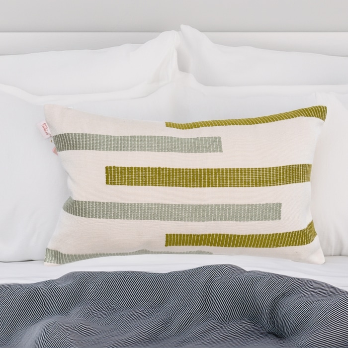 Telel Pillow Cover Green <br>(Item # ss24c_10) - Image 2