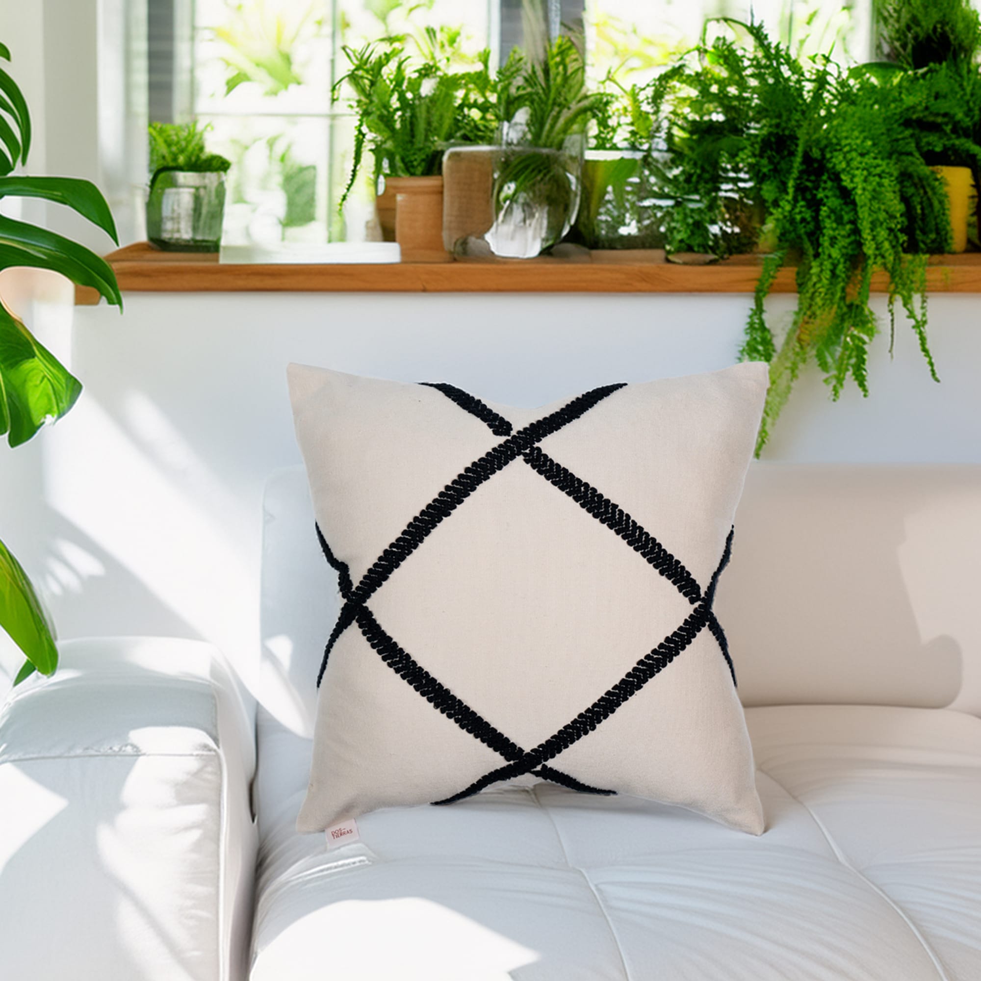 Diamond Pillow Cover Black <br>(Item # fw23_ce_07) - Image 3