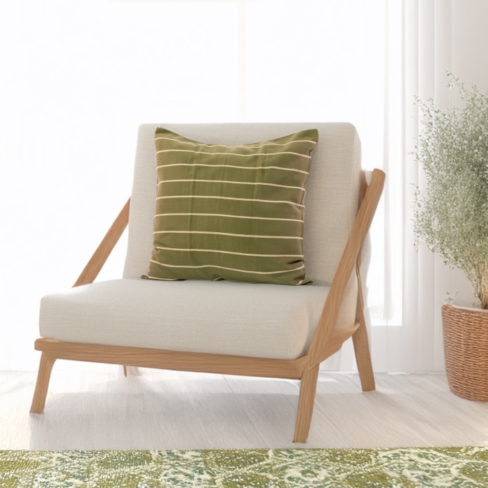 Rayas 2 Pillow Cover Green <br>(Item # ss23_hcc_06) - Image 2