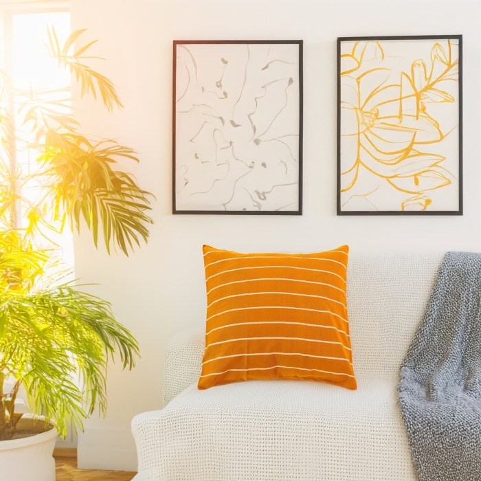 Rayas 2 Pillow Cover Gold <br>(Item # ss23_hcc_07) - Image 2