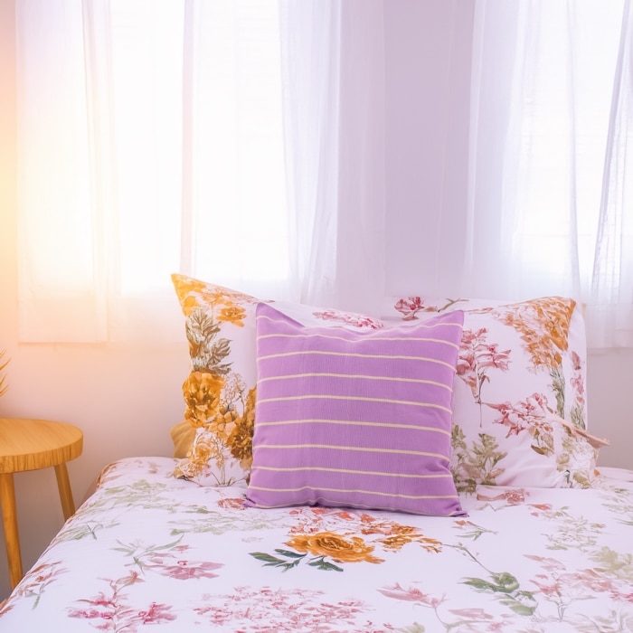 Rayas 2 Pillow Cover Purple <br>(Item # ss23_hcc_08)