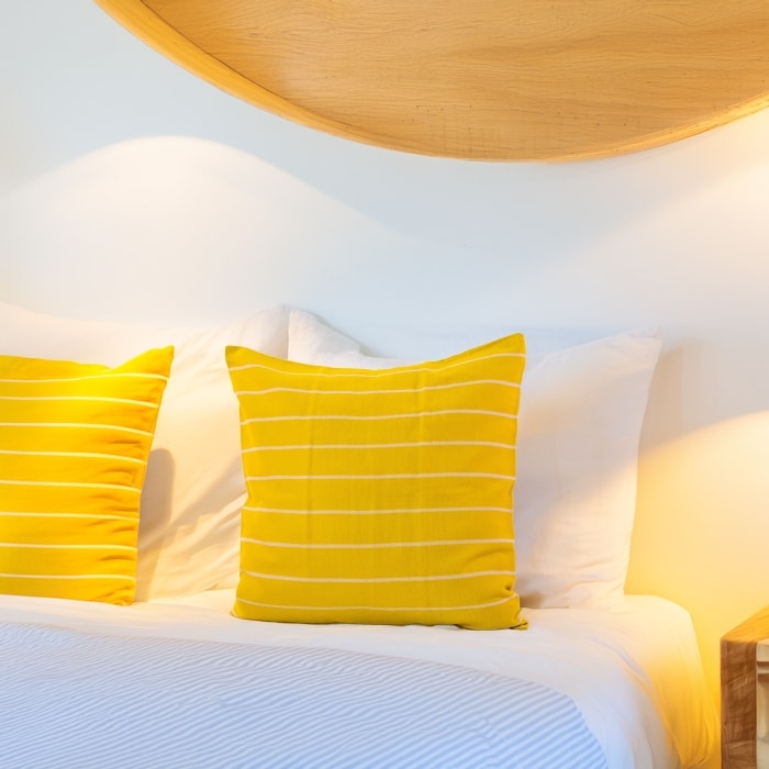 Rayas 2 Pillow Cover Yellow <br>(Item # ss23_hcc_09)