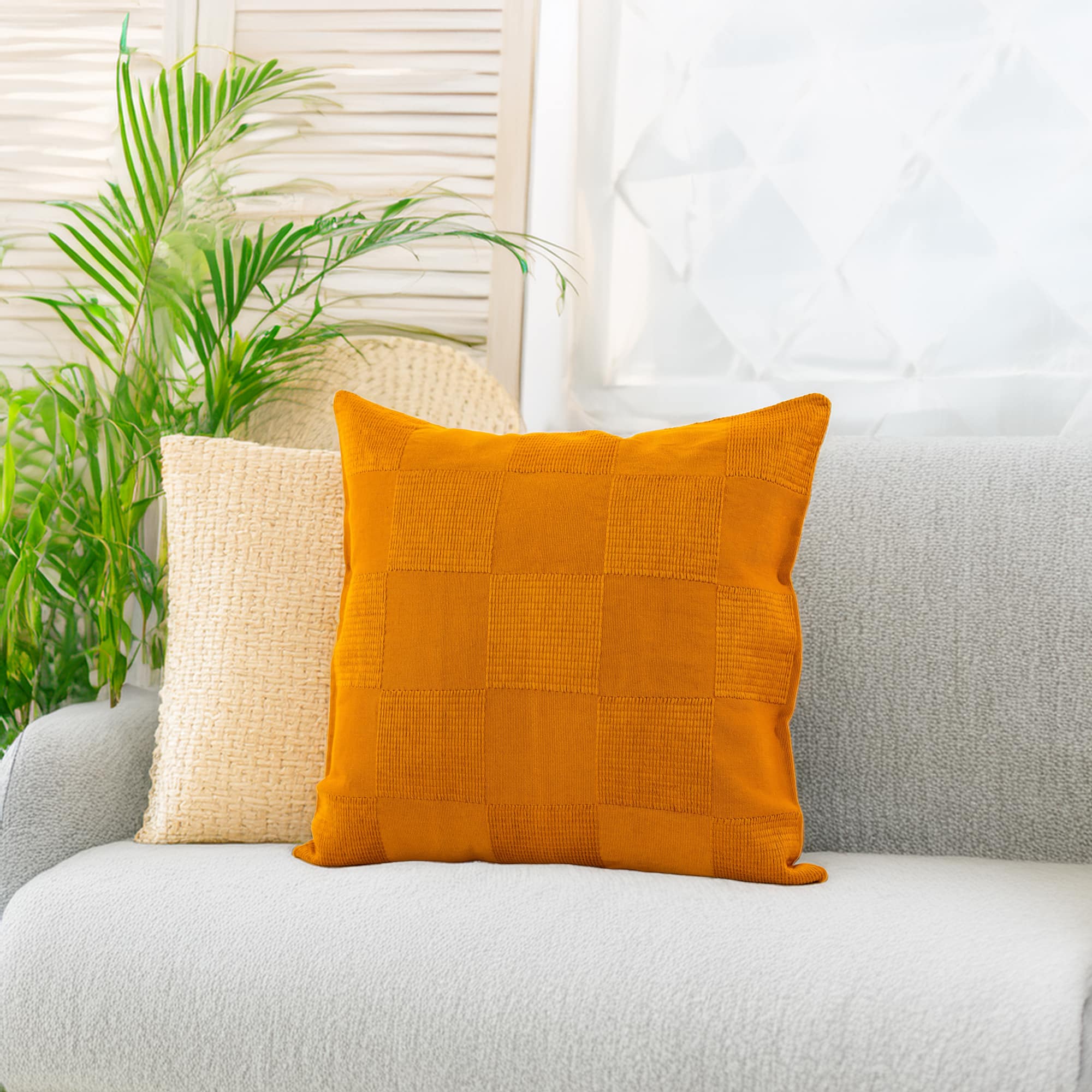 Chess Pillow Cover  Gold <br>(Item # ss23_hcc_12) - Image 3