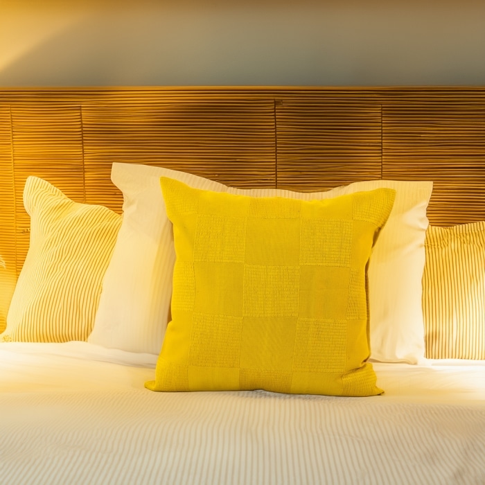 Chess Pillow Cover  Yellow <br>(Item # ss23_hcc_14)