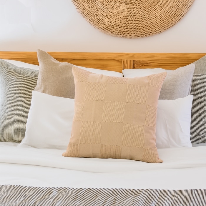 Chess Pillow Cover  Natural <br>(Item # ss23_hcc_15) - Image 2