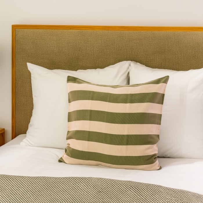 Rayas Pillow Cover Green <br>(Item # ss23_hcc_17)