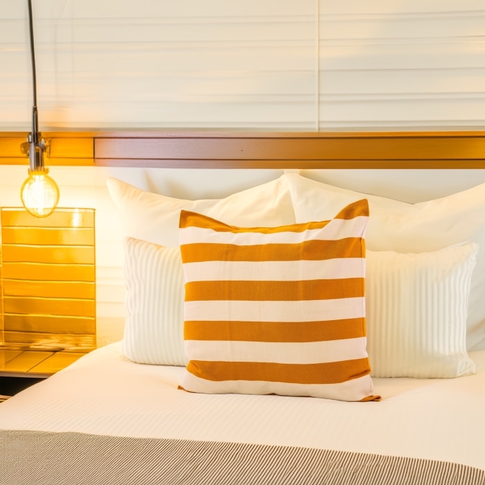 Rayas Pillow Cover Gold <br>(Item # ss23_hcc_18)