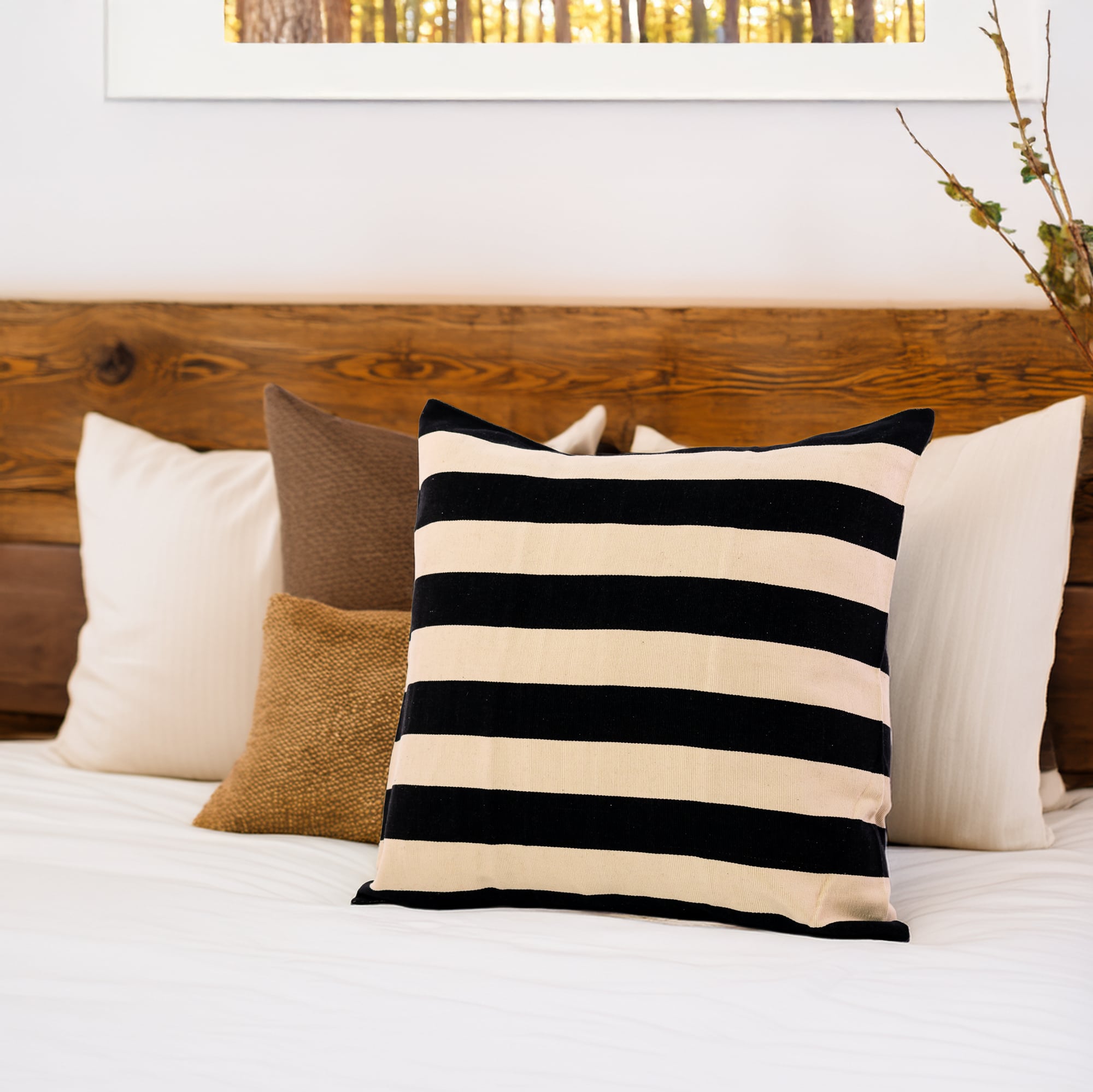 Rayas Pillow Cover Black <br>(Item # ss23_hcc_20) - Image 3