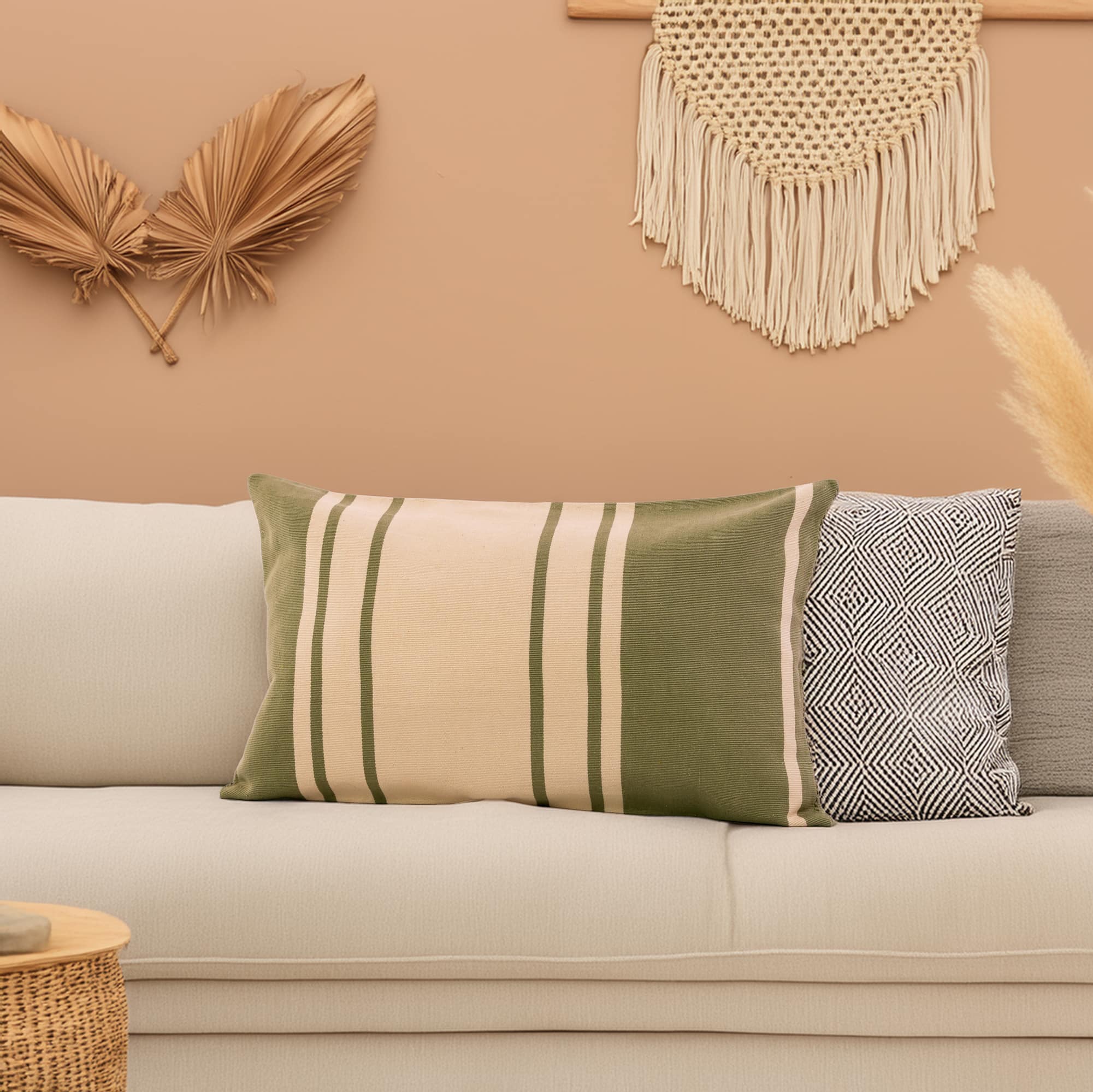 Toloyal Lumbar Pillow Green <br>(Item # ss23_hcl_04) - Image 3