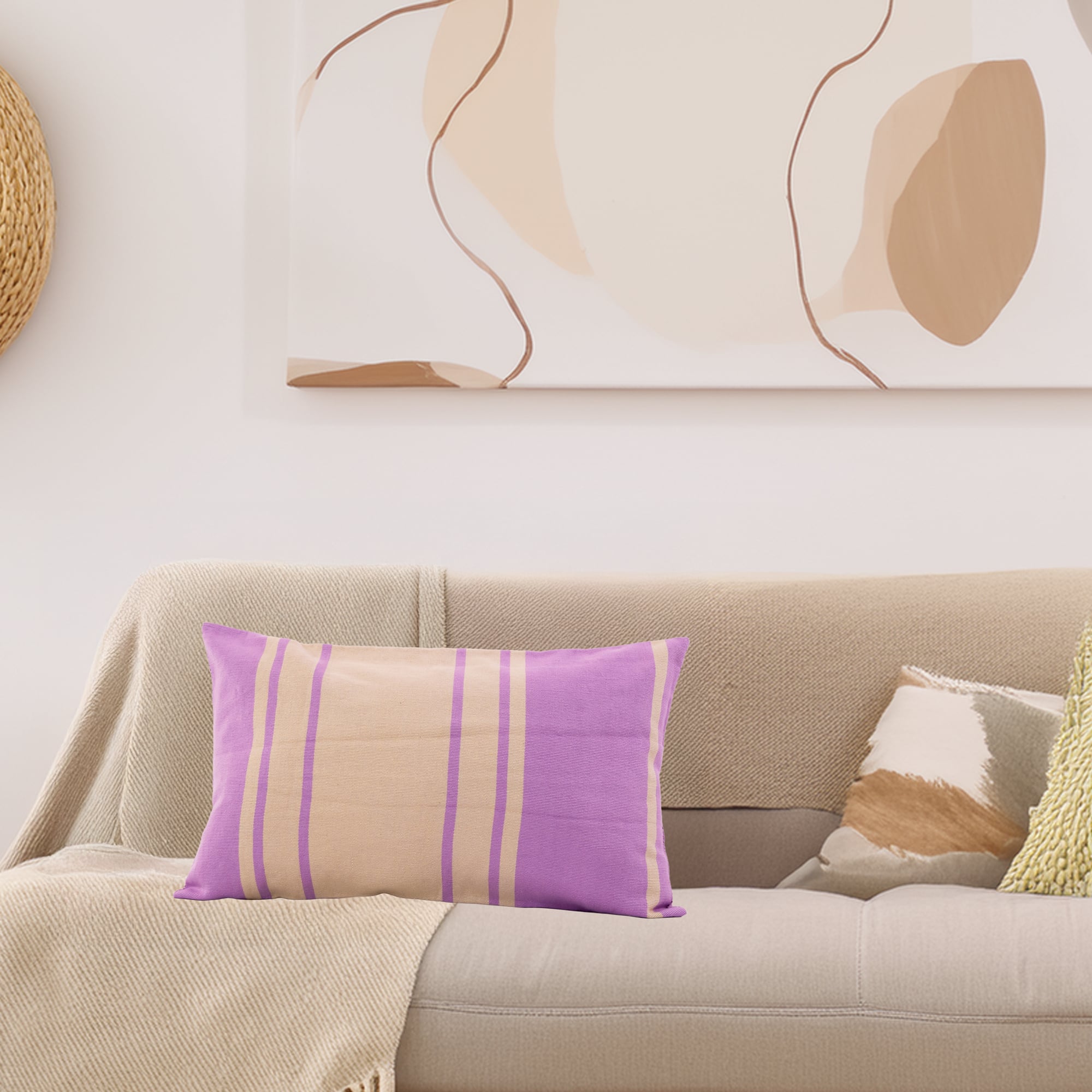 Toloyal Lumbar Pillow Purple <br>(Item # ss23_hcl_06) - Image 2
