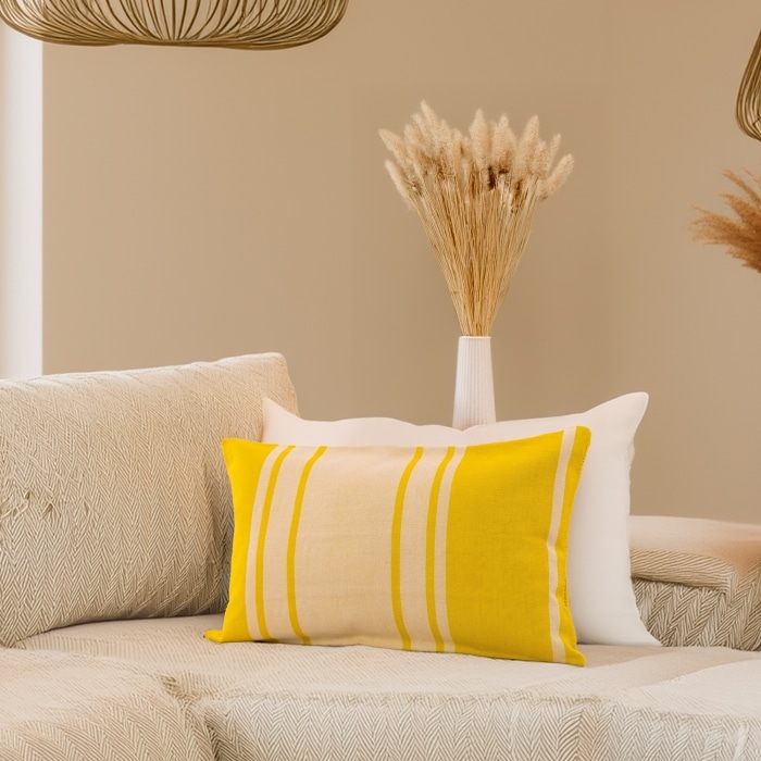 Toloyal Lumbar Pillow Yellow <br>(Item # ss23_hcl_07) - Image 2