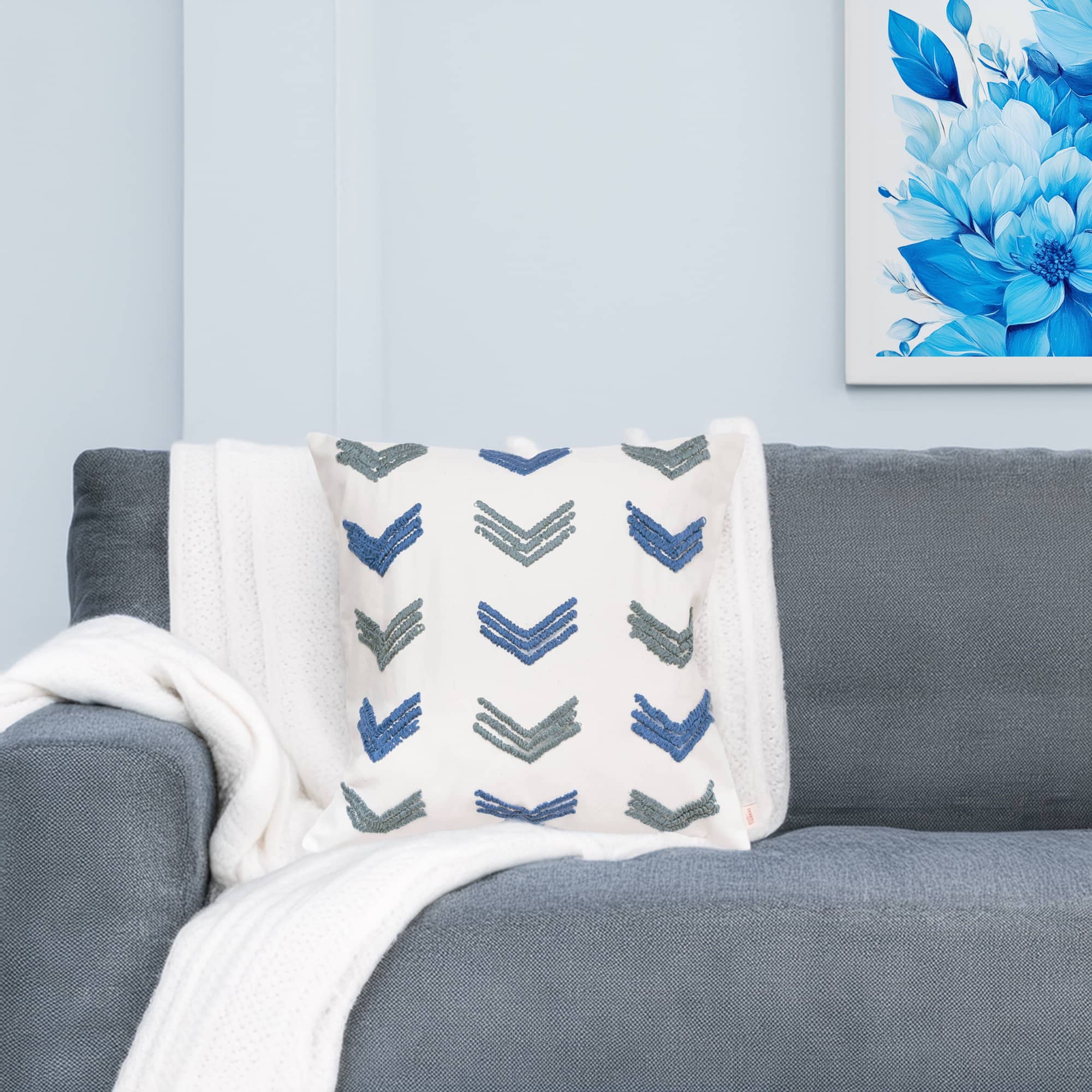 Tuk Pillow Cover Blue <br>(Item # ss24c_06) - Image 3