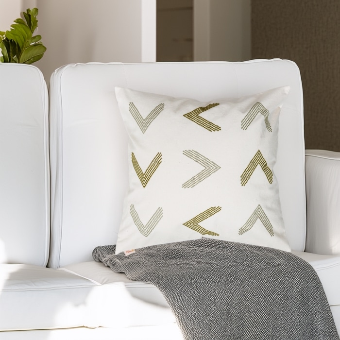 Toj Pillow Cover Green <br>(Item # ss24c_12) - Image 2