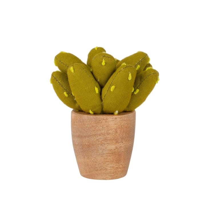 Handmade Mini Cotton Prickly Pear Cactus<br>(Item #tt-6805120) - Image 2