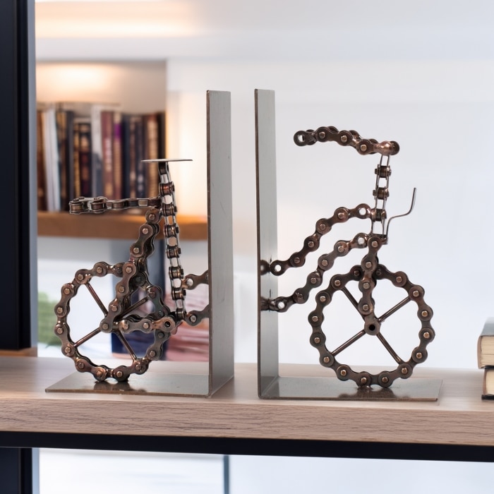 Bicycle Chain Bookends<br>(Item #tt-6821530)