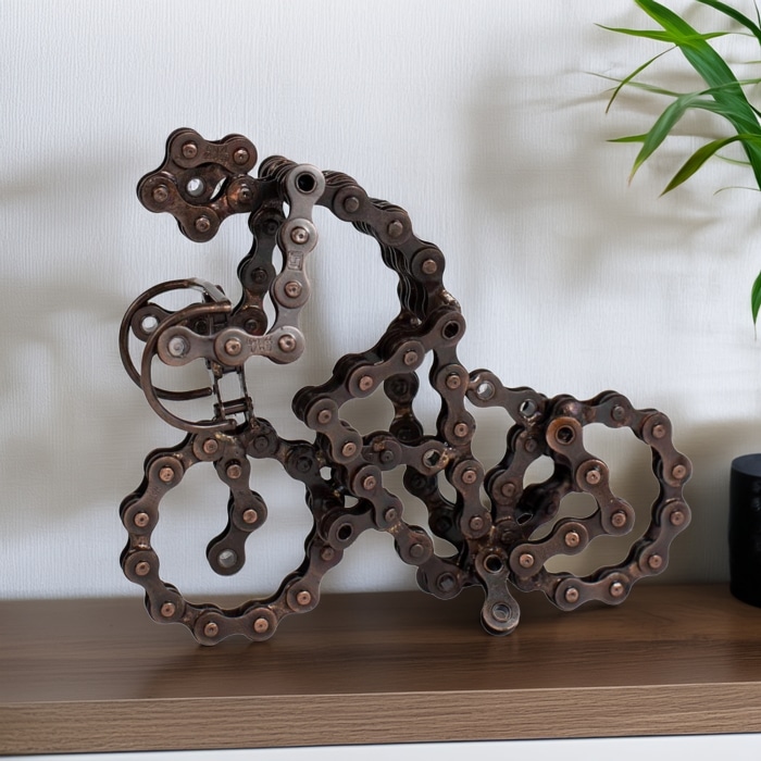 Recycled Bike Chain Sculpture<br>(Item #tt-6831340)