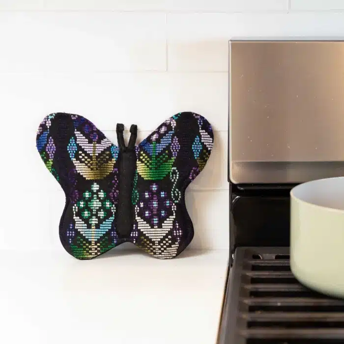 Brocade Butterfly Pot Holder<br>(Item #ch-13el) - Image 2